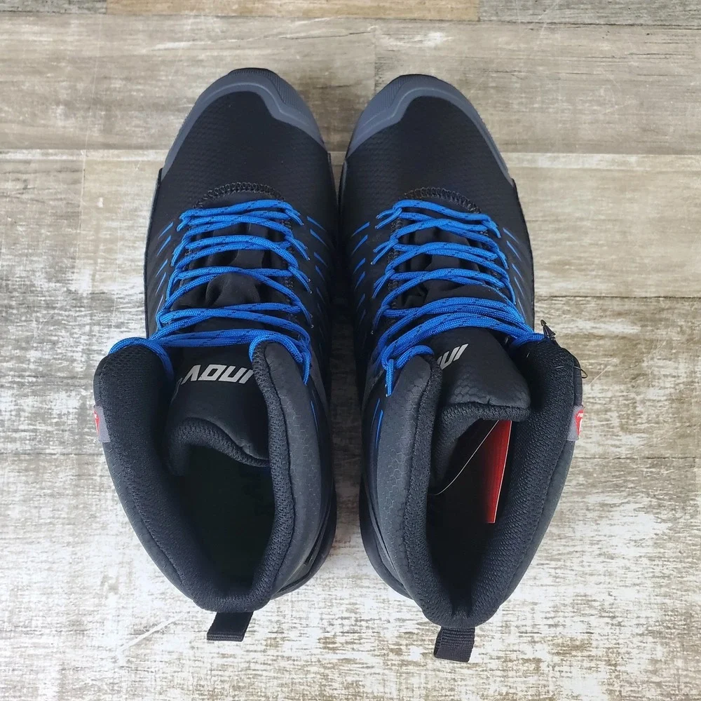Inov-8 Roclite 335 Womens Boots Sz 8 Black Blue Insulated Hiking Ankle Boot